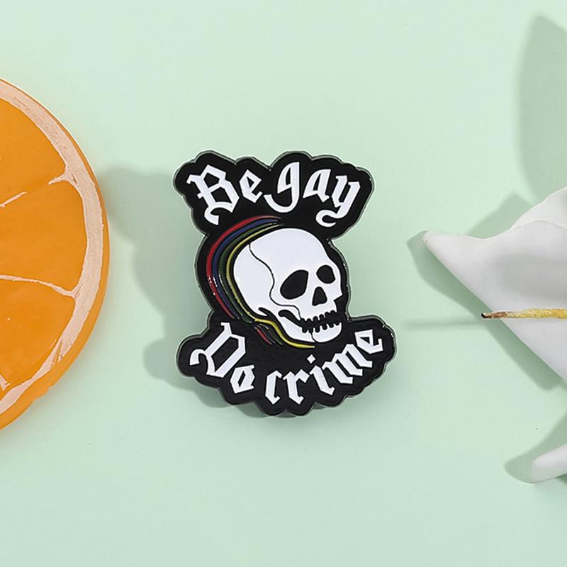 LGBT Regenbogen Emaille Pins Klingt schwul Ich bin verliebt Pride Metall Broschen Anstecknadel am Rucksack Schmuck Geschenke für Homosexuelle Lesben