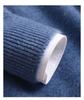 Men's Cashmere Wool Color Block Round Neck Sweater, Korean Style Loose Casual Knit Pullover, Plus Size for Autumn/Winter