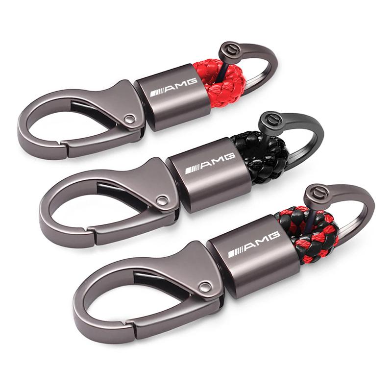 Zinc Alloy Keyring Keychain Car Key Ring Accessories For Mercedes Benz AMG GLC GLE W204 W205 W203 W211 W212 W213 W206 W210 W169 DY6 55S