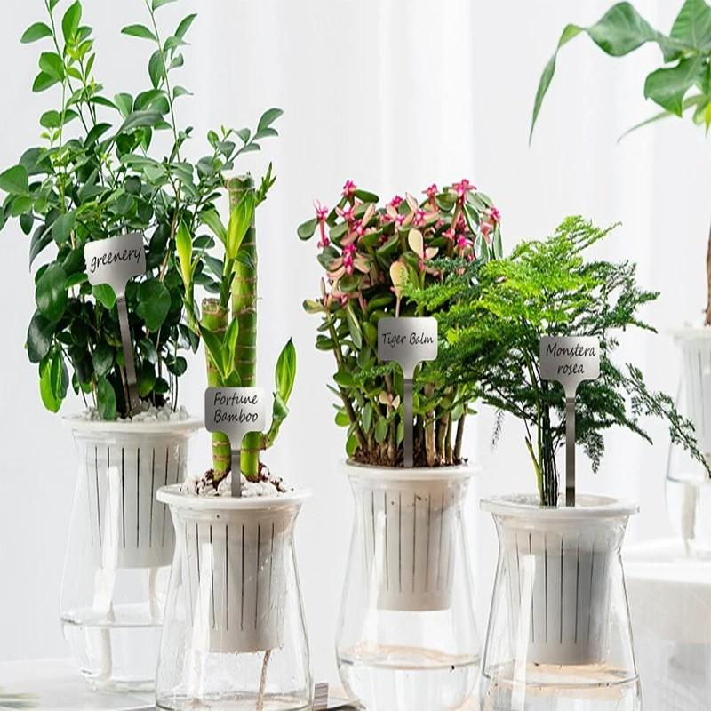 10PCS Outdoor Plant Labels, Stainless Steel Plant Labels Garden Marking Stakes Reusable Metal Plant Markers for Plants Vegetables