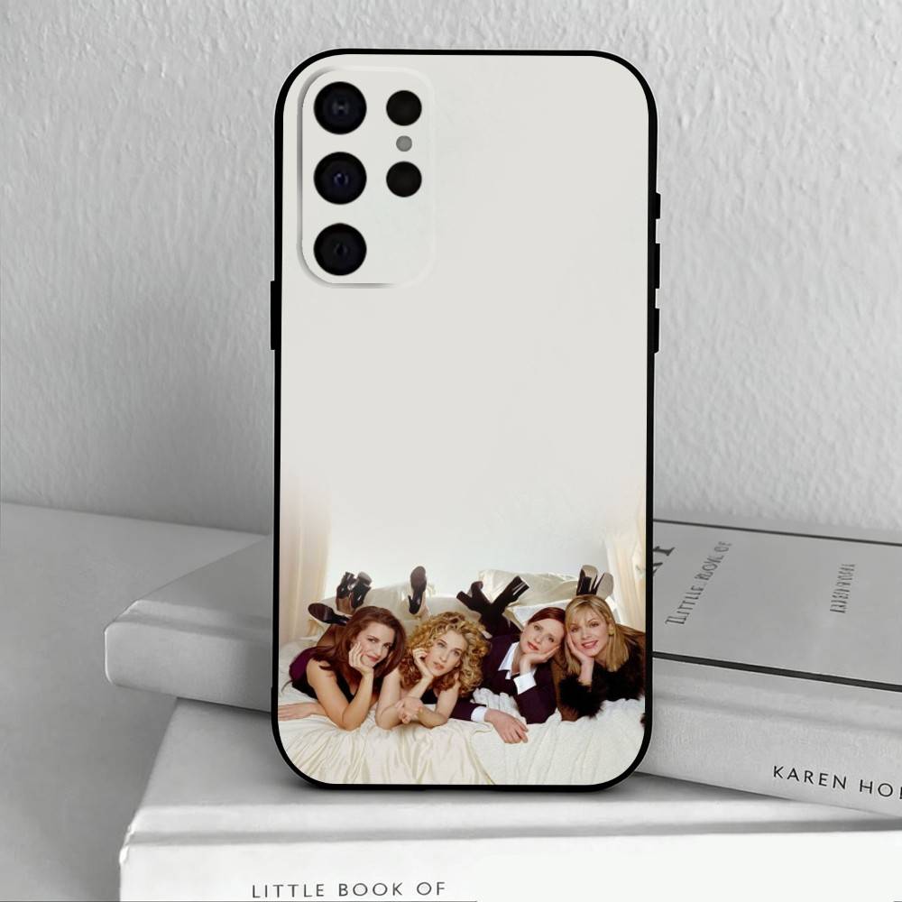 S-Sex and the City Phone Case For Samsung S25,S24,S21,S22,S23,S30,Ultra,S20,Plus,Others Soft Black Cover