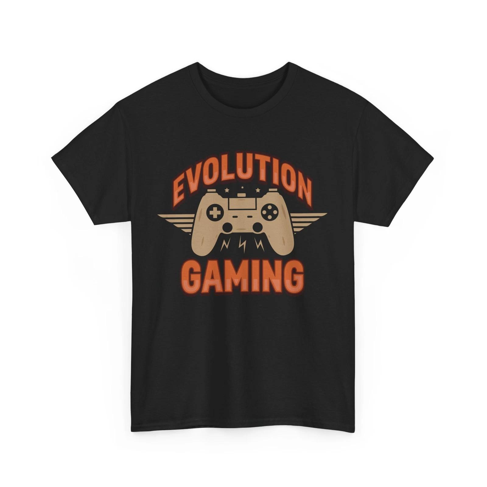 Игровая футболка Evolution | Футболка в стиле ретро-видеоигры | Идеально подходит для геймеров M
