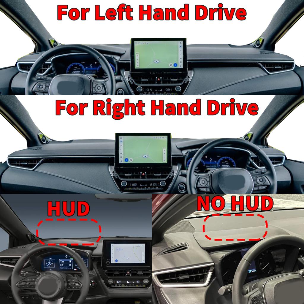 fit for Toyota Corolla E210 12th 2019 2020-2024 Car Accessories Dashmat Dashboard Cover Pad DashMat Sunshade Protective Carpet