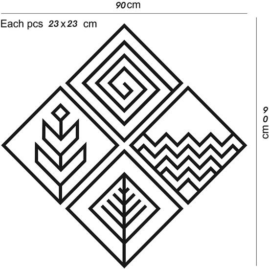 Dřevěné závěsné dekorace na zeď Umělecké kusy Malovaná povrchová úprava tloušťka 4 mm Domácí dekorace pro obývací pokoj, ložnici Elegantní a všestranné