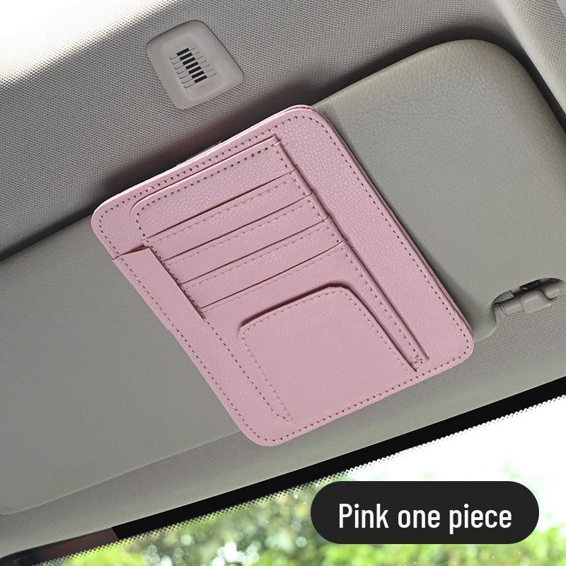 Car Sun Visor Multifunctional Document and Glasses Clip Holder