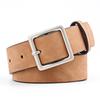 Women's Belt Japanese Trendy Korean Trendy Minimalist Square Buckle Versatile Pu Leather Belt With Skirt Jeans HighEnd Lady Belt