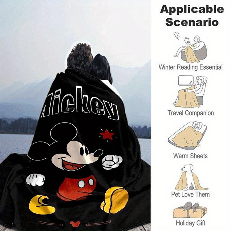 1pc Mickey Printing Blanket - Soft, All-Season Throw for Living Room, Bedroom,Personalized Gift with Adorable Cartoon Design