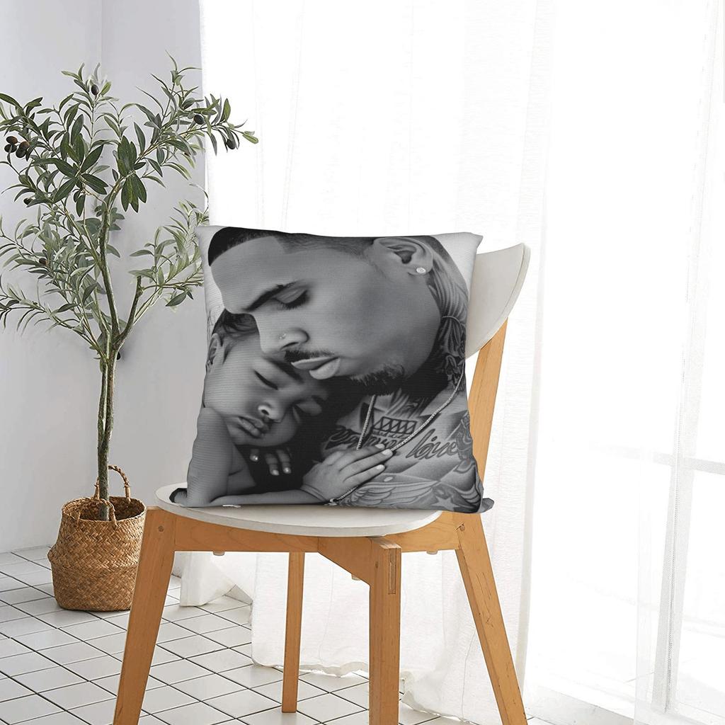 B-Brown Breezy Bowl XX Pillow Cover  Cute Funny Pillow Case For Sofa Car Home Decor Soft Pillowcases Gift Idea