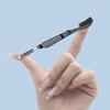 1PCS 2 In 1 Foldable Eyelash Comb and Eyebrow Brush Double Head Folding Eyelash Comb False Eyelashes Spiral Brush Eyebrow Comb