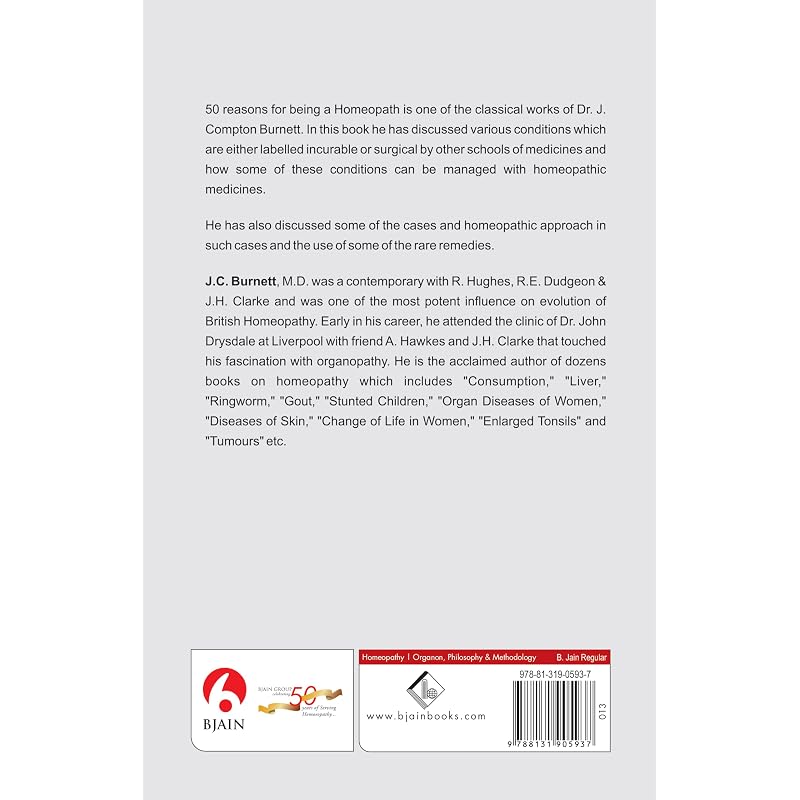 Reasons for Being a Homoepath Brand New International Paperback Edition Same as per