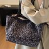 Autumn New Large-capacity Lazy Leopard Print Large Shoulder Bag Wind Relaxation Casual Fashion Bag Women