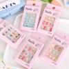 Snowflake Snowman Children Christmas False Nails Bunny Flower Kids Fake Nail Extension Girls Gift