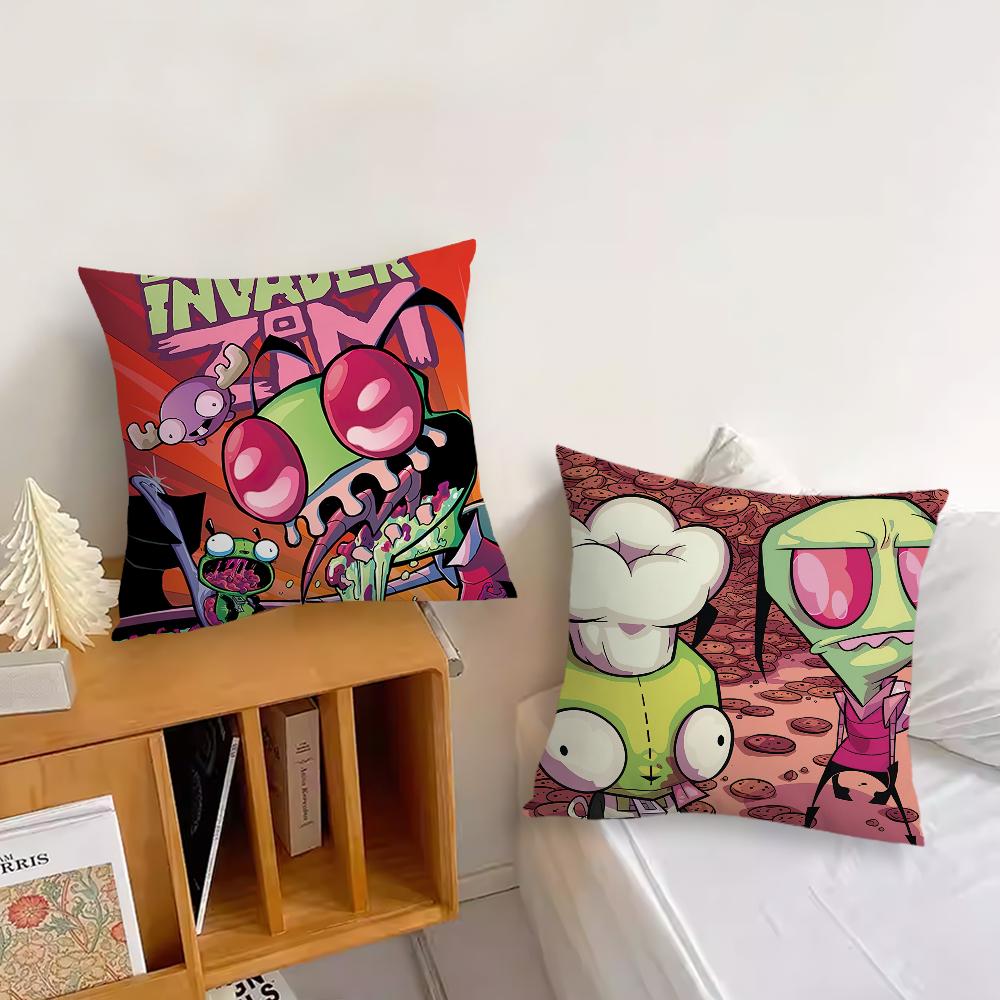 Cartoon I-nvader Zim Cool cute cushion cover Pillow Cover Home Sofa living Decoration Room Office Car Nordic Simplicity