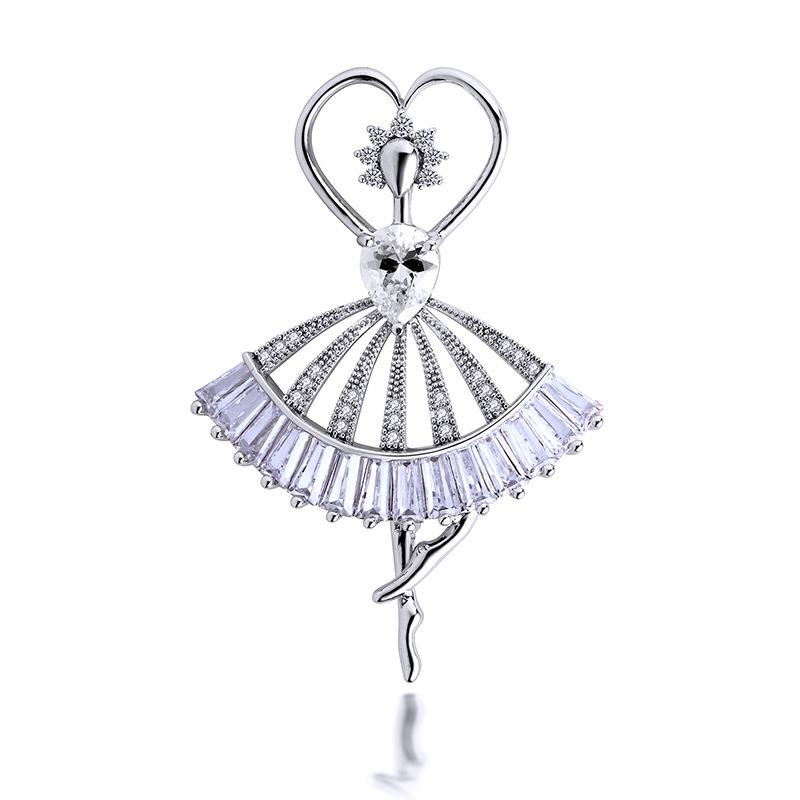 Bo Xin Yun Ballet Angel Elf Brooch Pin - Elegant Corsage Suit Accessory
