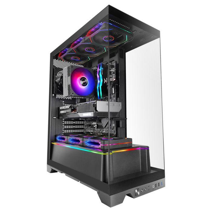 Boîtier Gaming ATX - MARS GAMING - MC-PRISMA - Triple Verre Trempé - ARGB - Double Chambre - Noir