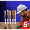 5 ks 20mm permanentní fix s extra dlouhým hrotem - Rychleschnoucí průmyslový popisovač na bázi oleje pro dlaždice, dřevo a kov, Velkokapacitní psací nástroj odolný proti vyblednutí