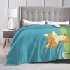 Cute Fox Warm Comfy Blankets For Living Room  Fashion Throw Blanket Spring Camping Flannel Bedspread