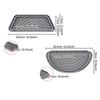 Silicone Refrigerator Drip Tray Catcher Easy-To-Clean Raised Grooves Water Dispenser Drip Tray Cuttable Eco-Friendly