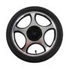 Electric Wheelchair Wheel Straight Hole with Keyway Alloy Steel Hub Inflatable Caster Wheel 16in Outer Diameter