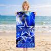 Personalized Name Cowboys Theme Printed Beach Towel,a Quick-drying, Absorbent Mat Suitable for the Beach, Pool, Gym, and Travel Fans Gift 37