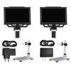 1200X Digital USB Microscope with 8 LED Light 7inch LCD Video Soldering Microscope Portable Microscopes for Soldering PCB Repair