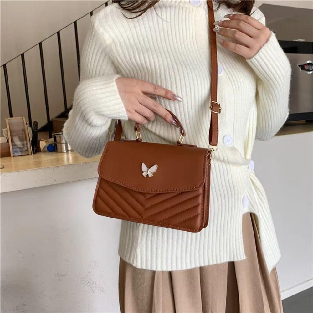 Carrying Butterfly Crossbody Bag Large Capacity Elegant Shoulder Bag  Mobile Phone