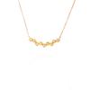 Mezmic Magic Yellow Diamond Shine Gold Necklace
