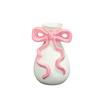 Ceramic Vase with Cute Bow Three-dimensional Ribbon Cartoon Bow Flower Vase Floral Arrangement Accessories Home Decoration