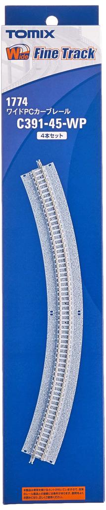TOMYTEC TOMIX N Gauge Wide PC Curved Rail F Set of 4 Model Railroad Supplies C391-45-WP (1774)