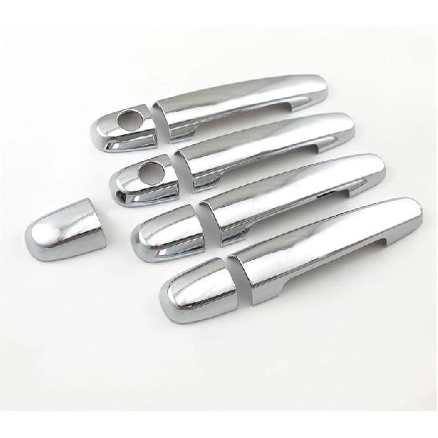 2001 2002 2003 2005 2006 2007,Compatible With Toyota Corolla Car ABS Chrome Accessories Plated Door Handle Bowl Cover Trim Paste Style(Bowl cover)