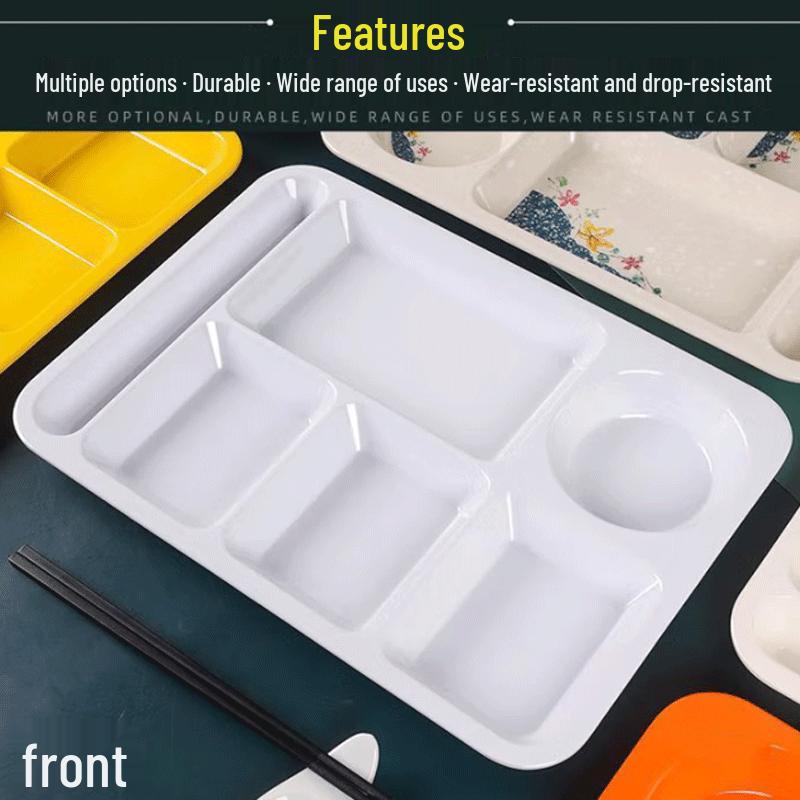 Commercial Melamine Divided Meal Tray