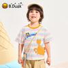 B.Duck Boys' Cartoon Print Short Sleeve T-Shirt