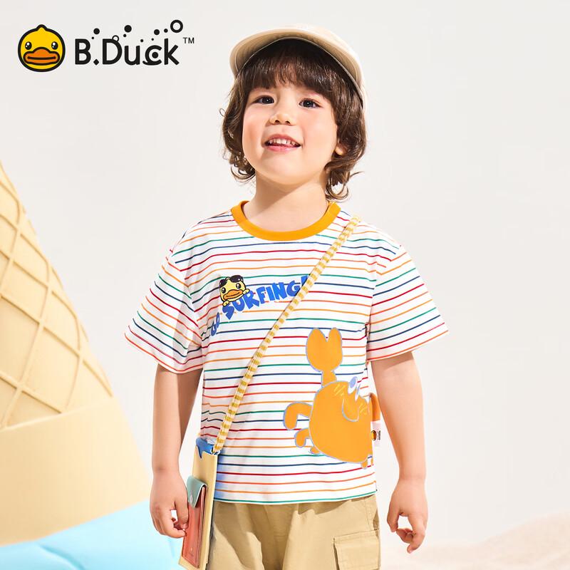 

B.Duck Boys Cartoon Print Short Sleeve T-Shirt 110