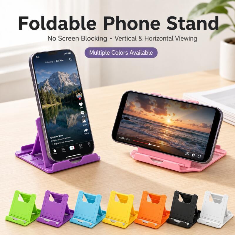 Xiaomi Adjustable Phone Stand Portable Foldable Desktop Holder for Smartphone Tablet Suitable for iPhone, Vivo, Samsung