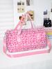 Trendy Popular Funny Novelty Pink Love 3D Printed Travel Bags Barrel Shape Crossbody Bag Outdoor Sports Bags Gym Yoga Bag