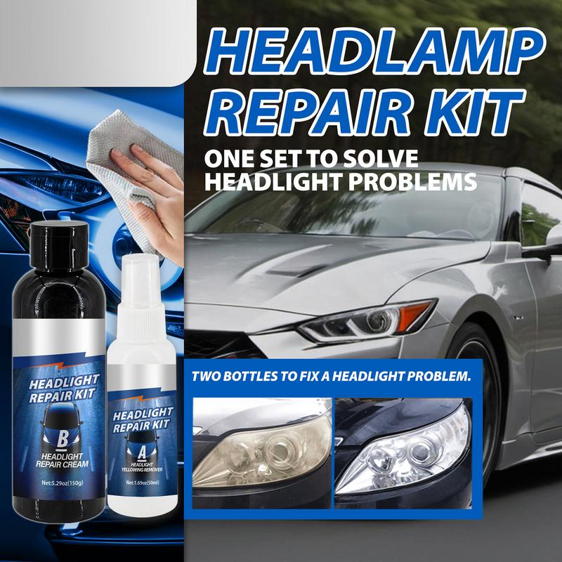 Headlight Restoration Fluid Car Headlight Restoration Kit Headlight Restore And Protect Liquid Headlight Cleaner And Restorer
