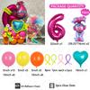 55pcs Troll Foil Helium Balloons Kit Birthday Magic Hair Theme Party Decorat Baby Shower Kids Toys Supplies Air Globlos Balloon