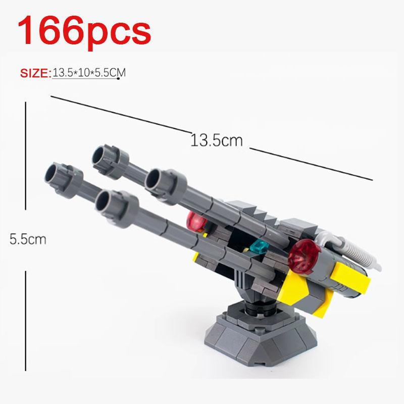 MOC Building Blocks Military Scene Character Accessories Assembled Artillery Mech Radar Receiving Station Bricks Gift Toy K063