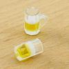 5Pcs Mini Beer Mugs Realistic Beautifully Small High Simulation Exquisite Decorative Compact 1/12 Dollhouse Miniature Cup Drinks Model Toy Scene Props