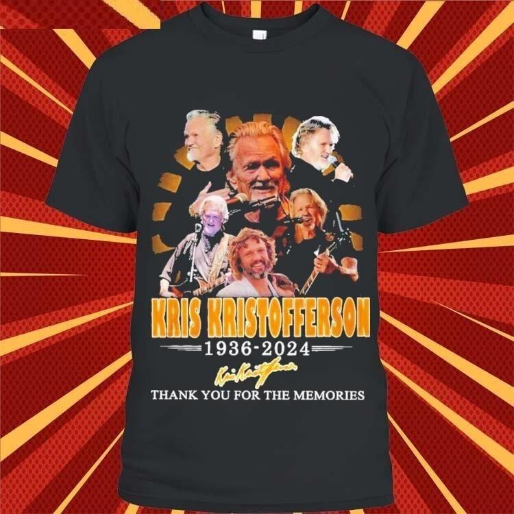 

Rare Kris Kristofferson 19592024 Thank You For The Memories Shirt Unisex T-Shirt S