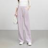 Cloud-Feel Velvet Elastic Waist Drawstring High-Waisted Wide-Leg Summer Pants