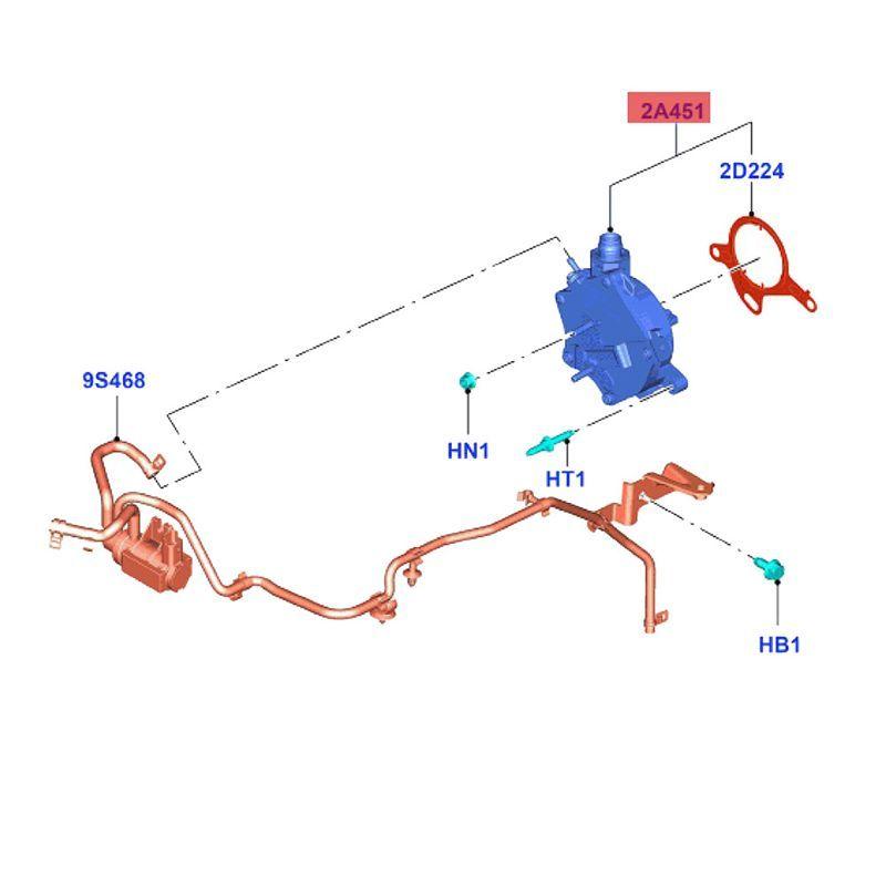 Powerful DS7G-2A451-CB Boost Brake Vacuum Pump Assembly For Ford Mondeo Focus Taurus 1.5T 2013-2018 DS7G-2A451-CA DS7G2A451CB