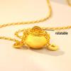 Colar Pingente de Franja Porta-Moedas Dourado Inspirado no Xiaohongshu para Mulheres - Design Leve de Luxo