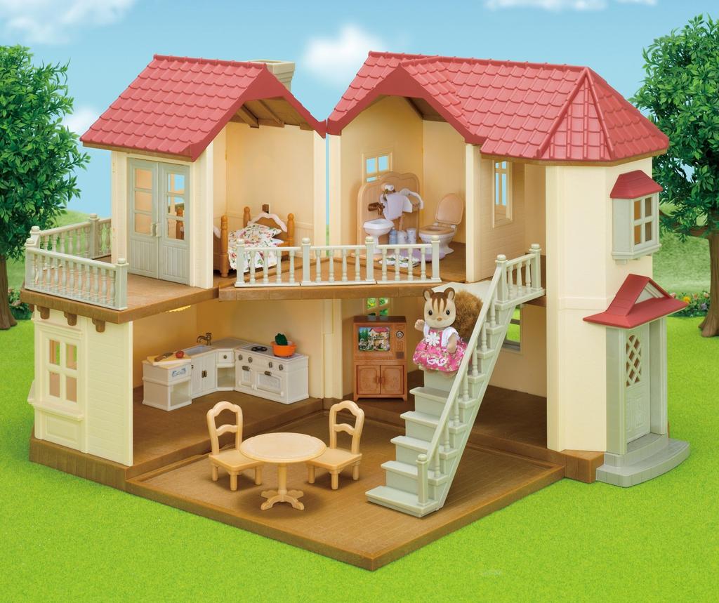 Sylvanian Families Doll Furniture Large House Furniture Set with Lights & Set (SE-189)