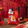 New 2026 Horse Year Cartoon Mascot Pony Knitted Bucket Bag For Women Fashion Large Capacity Portable Handbag New Year Gift