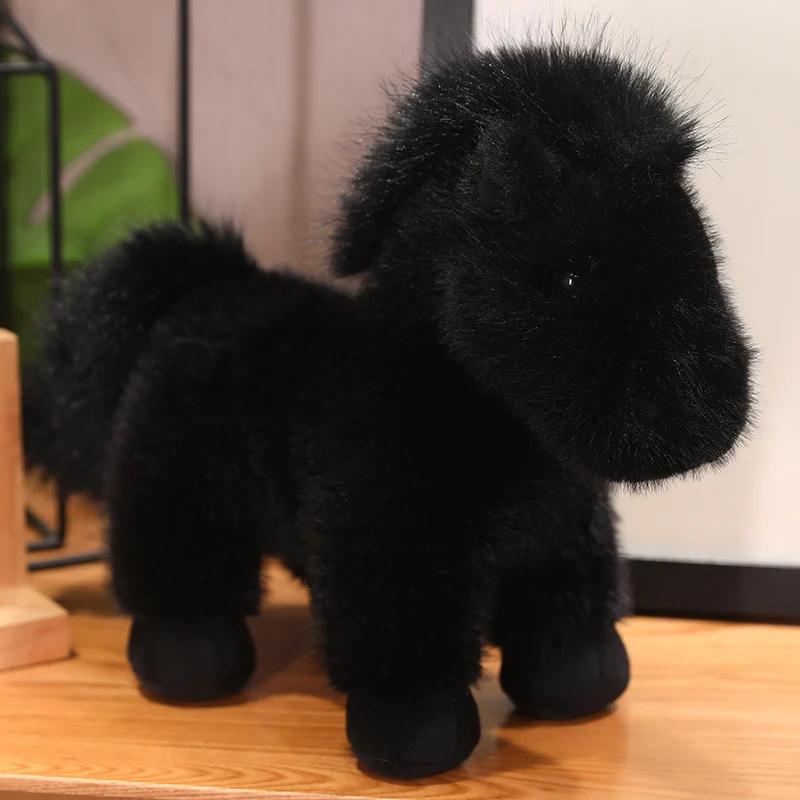 Realistic Pony Plush Toy Ultra Soft Lifelike Horse Stuffed Animal Baby Doll Perfect Gift for Kids Christmas Birthday Surprise