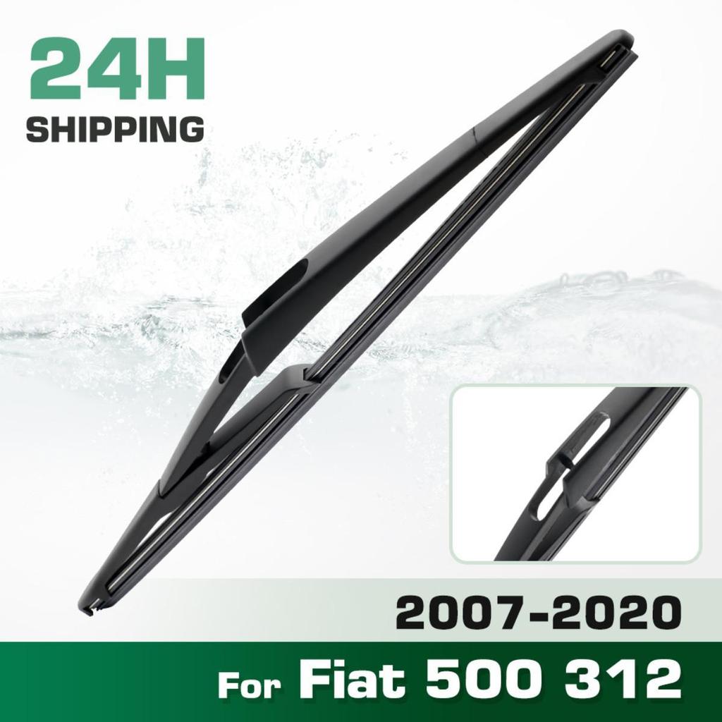 Rear Windshield Wipers Blades,Premium All-Season Wiper Blades Replacement For Fiat 500 312 2007-2020,Natural Rubber Bayonet,Easy To Install 11″