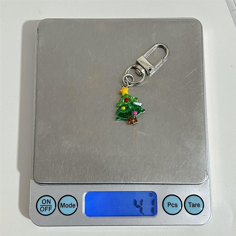 1PC Keychain Pendant Cartoon Hanging Ornaments Anti-Lost Christmas Mini Backpack Decoration Shinny Santa Claus