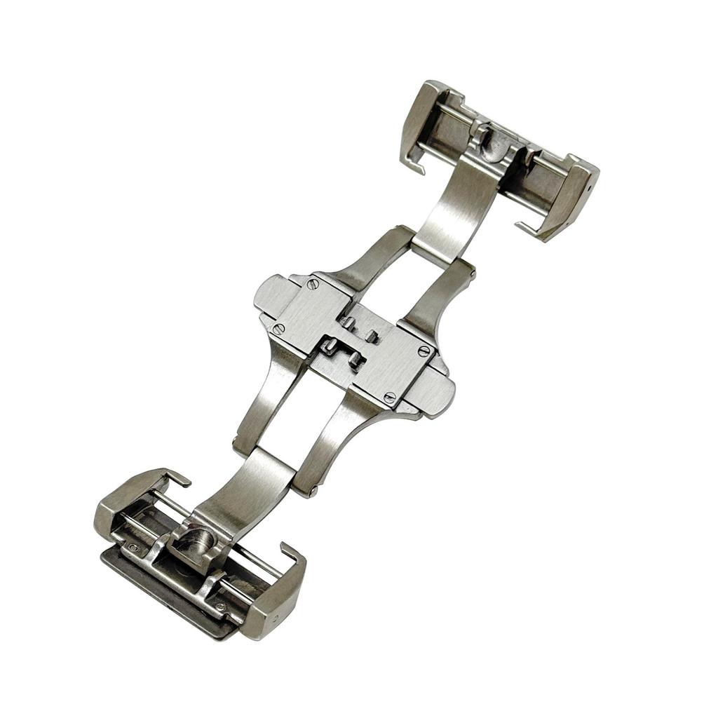 Fivela de Fecho Borboleta de Dupla Pressão para Cartier Santos/Santos100 - Fosca, 18/21mm