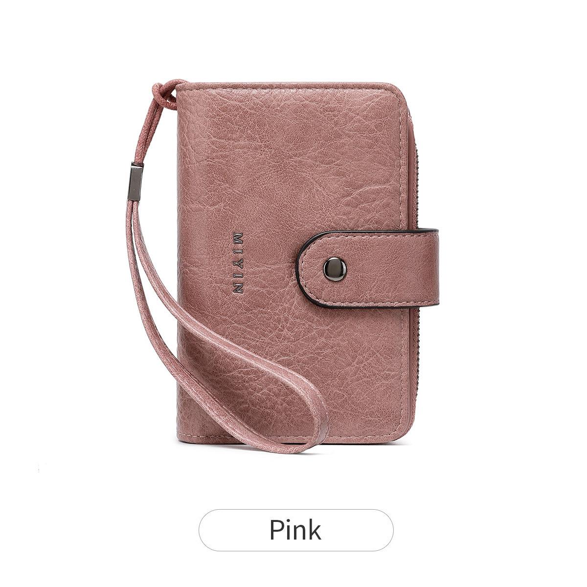 

Антимагнитный женский кошелек, многофункциональный короткий кошелек, новый ретро кошелек для мелочи на молнии.